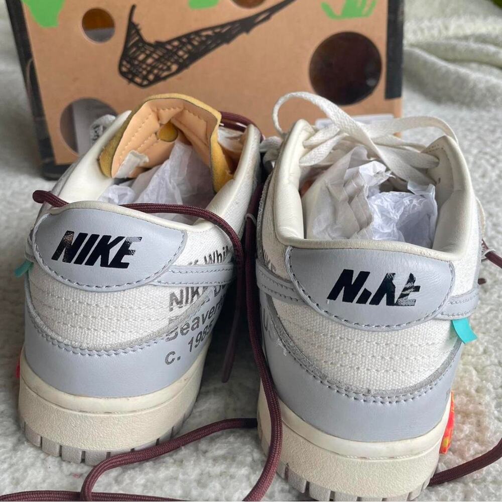 Nike Dunk Low Off White Lot 46 of 50 - Picture 3 of 6